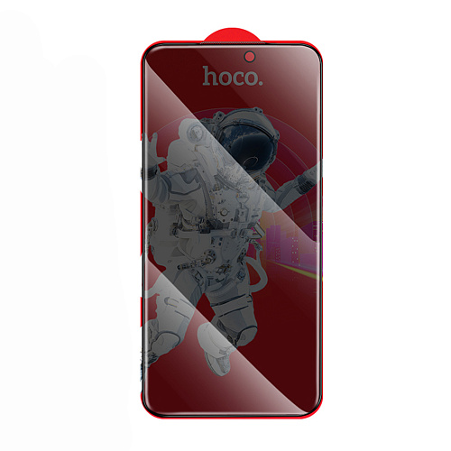 Защитное стекло для iPhone 17 Pro Max, G15, HOCO, Guardian shield series full-screen anti-spy tempered glass, черное