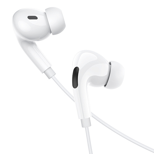 Проводные наушники M83, Type-C, Original series earphones, HOCO, вакуумные с микрофоном, белые