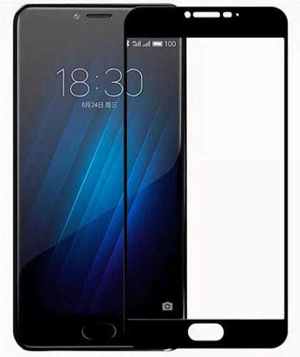 Защитное стекло на Meizu U 20, Silk Screen 2.5D, черный, X-CASE