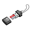 Картридер Micro SD, компактный переходник, X-CASE, цвет черный