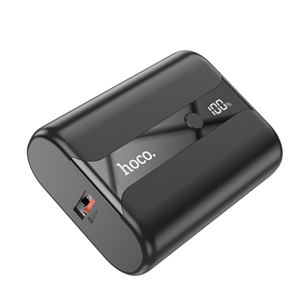 Универсальный Доп. Аккумулятор 10000mAh, Q3 Pro, HOCO, выход: 1 USB (22.5W)+PD (20W), черный