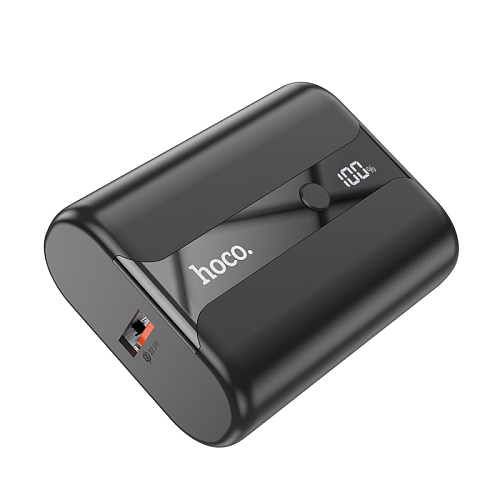 Универсальный Доп. Аккумулятор 10000mAh, Q3 Pro, HOCO, выход: 1 USB (22.5W)+PD (20W), черный