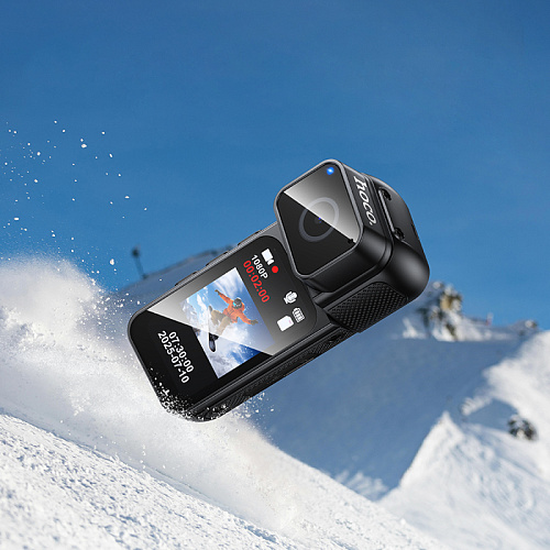 Спортивная камера DV105, НOCO, вес 35,6 г, емкость аккумулятора: 350 мАч,черный