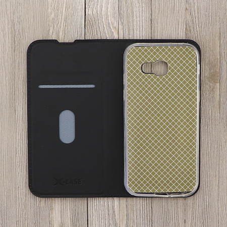 Чехол-книжка для Samsung Galaxy A5 (2017)/A520, X-CASE, боковой, черный