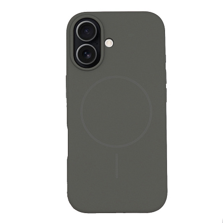 Чехол-накладка для iPhone 17, Silicon Case, магнитный (MagSafe), без лого, X-CASE, серый