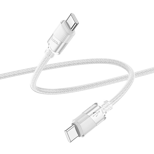 Кабель Type-C на Type-C, HOCO, U132, 60W, 1.2м, серый