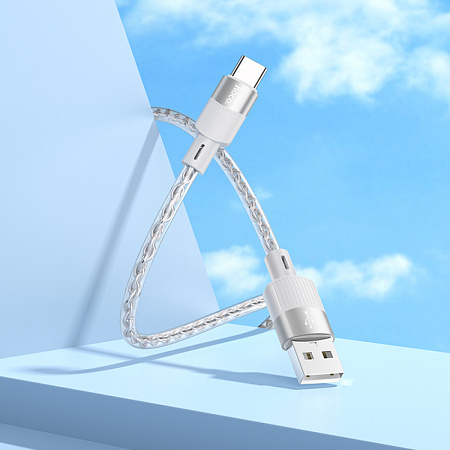 USB Кабель Type-C, HOCO, X99, 1м, силиконовый, серый
