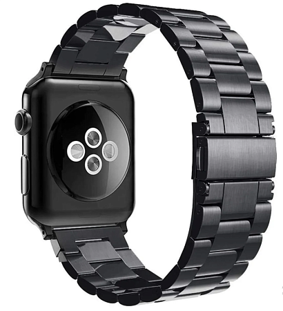 Ремешок на руку для Apple Watch 38/40/41 мм, стальной, черный