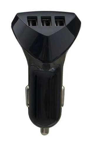АЗУ 3 USB 2A, черый