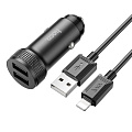 , 2 USB 2.4A (Z49), usb  lightning, HOCO, 