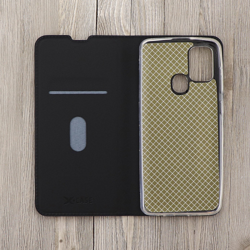 Чехол-книжка для Samsung Galaxy A21S, X-CASE, боковой, черный