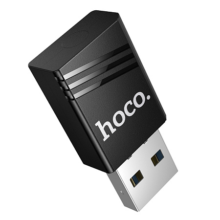 Адаптер WiFi4 USB, HI38, HOCO, внутренняя антенна, вес: 8.5g, цвет черный