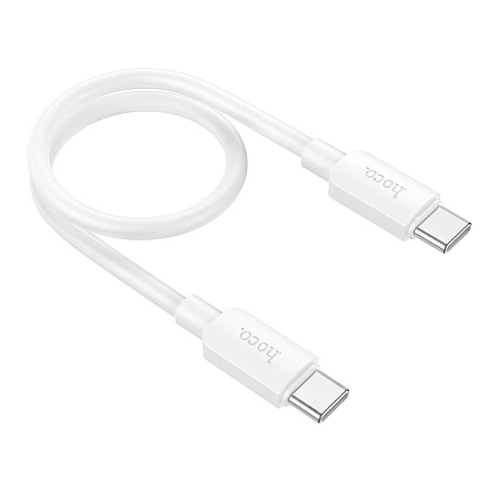 Кабель Type-C на Type-C, HOCO, X96, 0.25м, 60W, белый