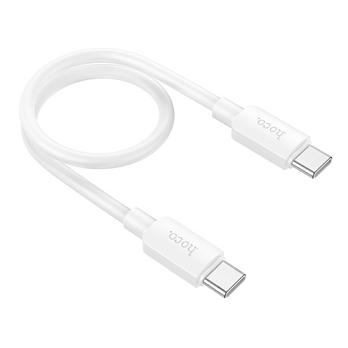 Кабель Type-C на Type-C, HOCO, X96, 0.25м, 60W, белый