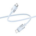 Кабель Type-C на Type-C, HOCO, U132, 60W, 1.2м, синий