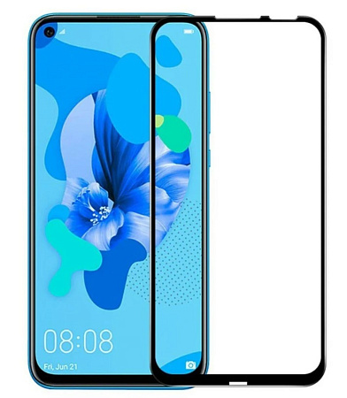 Защитное стекло на Huawei P20 Lite (2019)/Nova 5I, 9D, черный, X-CASE