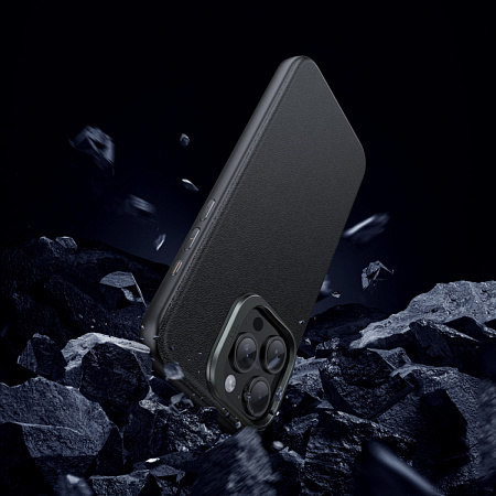 Чехол для iPhone 15 Pro, TPU+PU, Магнитный (MagSafe), AS8, HOCO, черный