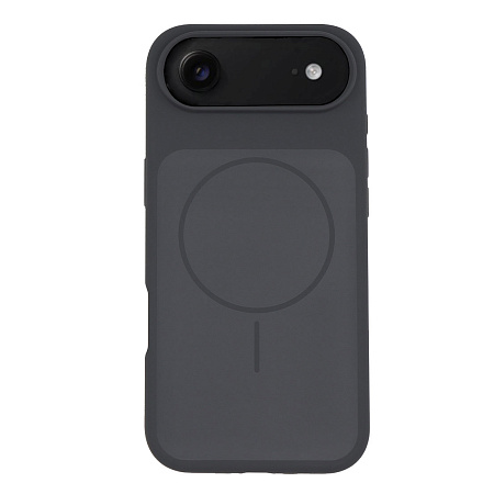 Чехол-накладка для iPhone 17 Air, Silicon Case, магнитный (MagSafe), с дизайном, без лого, X-CASE, угольно-серый
