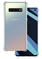Чехол силиконовый для Samsung SM-G973, Galaxy S10, усиленные края, X-CASE, прозрачный