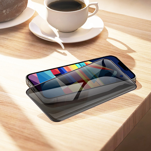 Защитное стекло для iPhone 15/16, A12 Pro, HOCO, 3D full screen HD tempered glass, черное