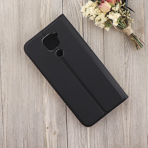 Чехол-книжка для Xiaomi Redmi Note 9/Redmi 10X, X-CASE, боковой, черный