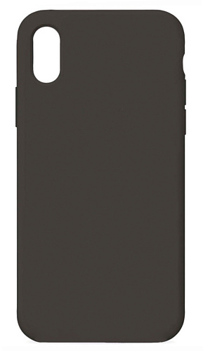 Чехол-накладка для iPhone X/XS, Silicon Case, без лого, какао