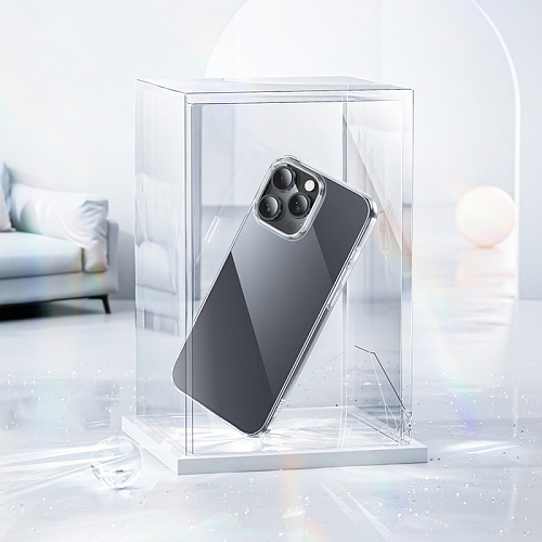 Чехол силиконовый для iPhone 16 Pro Max, Light series TPU, HOCO, прозрачный