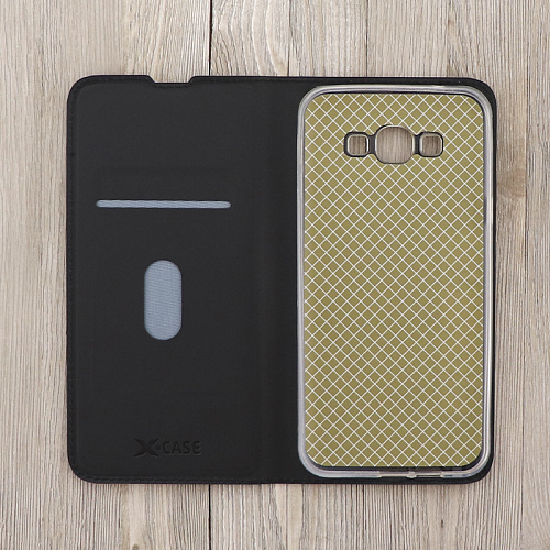 Чехол-книжка для Samsung Galaxy A5 (2018)/A8 (2018)/A530, X-CASE, боковой, черный