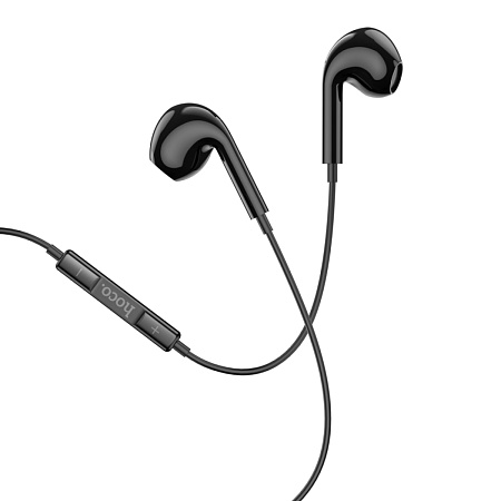 Проводные наушники M101 Max Type-C, Crystal grace wire-controlled digital earphones with microphone, HOCO, черные