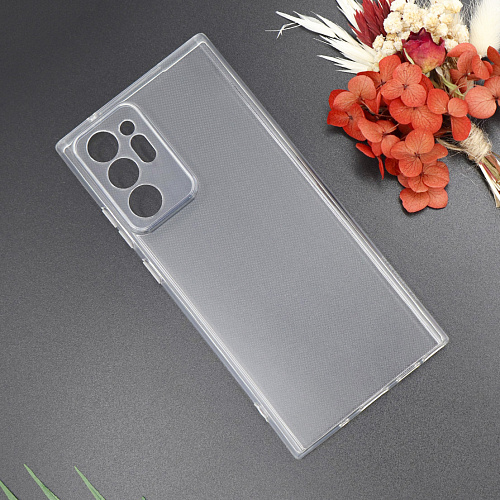 Чехол силиконовый для Samsung Galaxy Note 20 Ultra, с защитой камеры, X-CASE, прозрачный