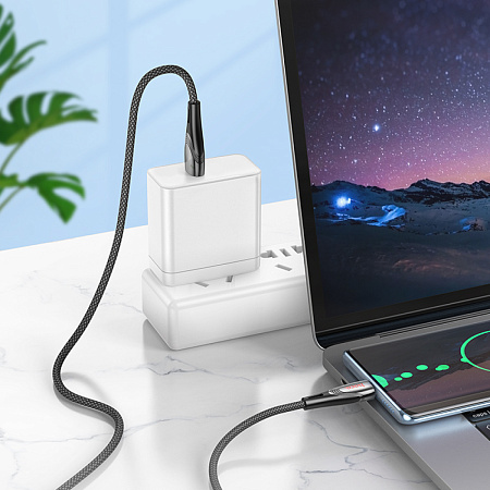 USB Кабель Type-C, HOCO, U133, 1.2м, черный