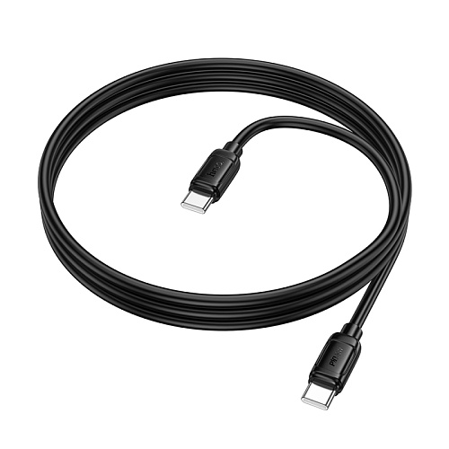Кабель Type-C на Type-C, HOCO, X115, 1 метр, 60W, цвет черный