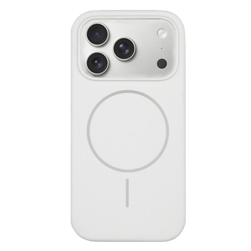 Чехол-накладка для iPhone 17 Pro Max, Silicon Case, магнитный (MagSafe), без лого, X-CASE, белый