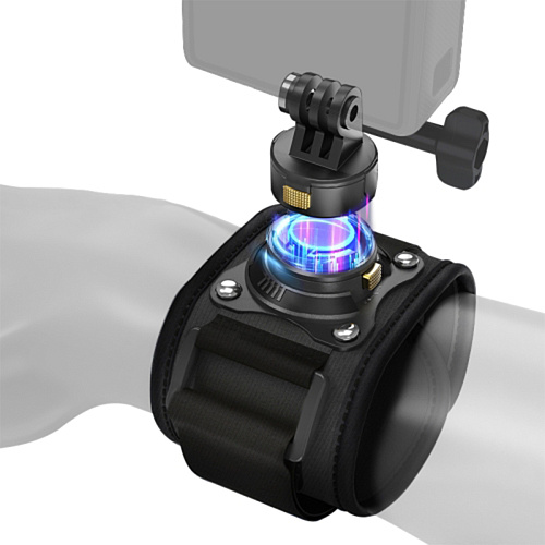Магнитное быстроразъемное крепление на запястье для GoPro и других экшн камер, PULUZ, черный