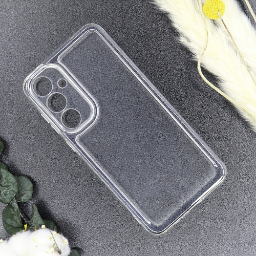 Чехол силиконовый для Samsung Galaxy A35 (5G), с защитой камеры, X-CASE, прозрачный