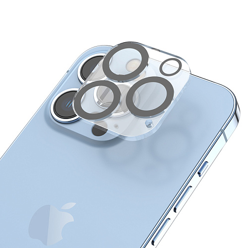 Защитное стекло на iPhone 13 Pro (6.1)/13 Pro Max (6.7) G13, HOCO, на заднюю камеру, черное