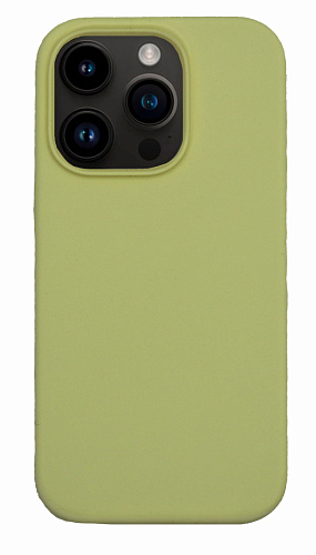 Чехол-накладка для iPhone 14 Pro, Silicon Case, без лого, молочный