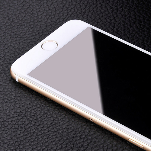 Защитное стекло на iPhone 6/6S (A1), HOCO, Shatterproof edges, 3D, закруглённое, белое