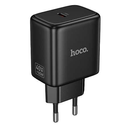 Сетевое зарядное устройство, 1 PD 40W (N83), HOCO, цвет черный