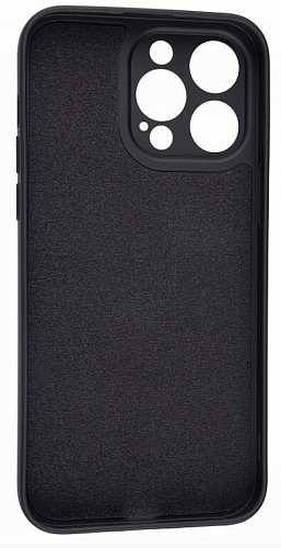 Чехол силиконовый для iPhone 14 Pro Max (6.7), good quality, c защитой камеры, X-CASE, черный