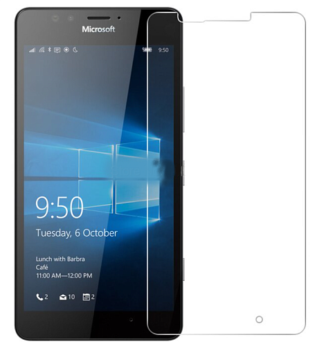 Защитное стекло на Microsoft Lumia 950, прозрачное, X-CASE