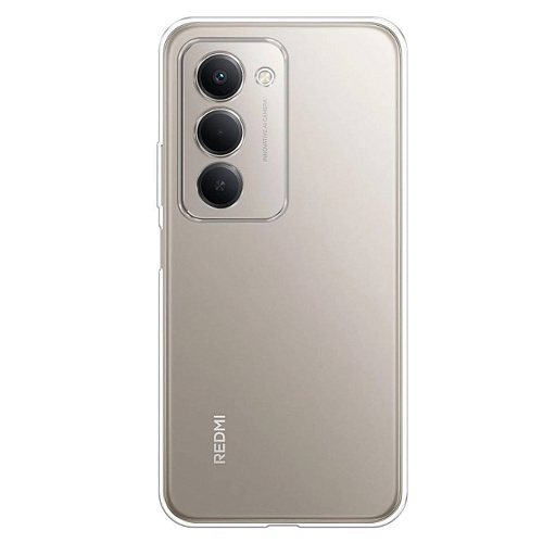 Чехол силиконовый для Xiaomi Redmi 15 (5G), c защитой камеры, X-CASE, прозрачный