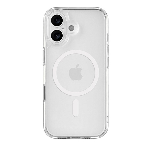 Чехол силиконовый для iPhone 17, Магнитный (MagSafe), X-CASE, прозрачный