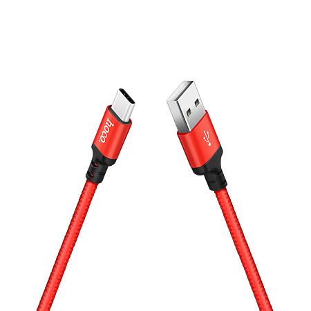 USB Кабель Type-C, HOCO, X14, 2М, красный