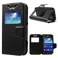 Чехол-книжка универсальный боковой 4.5 дюймов,c окошком, черный
