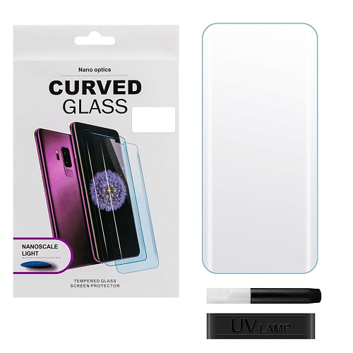 Защитное стекло на Huawei P50 Pro, ультрафиолет, прозрачное, X-CASE