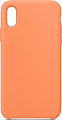 Чехол-накладка для iPhone X/XS, Silicon Case, папайя