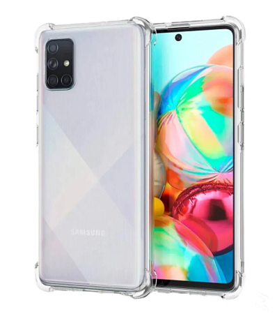 Чехол силиконовый для Samsung Galaxy A51 (2019)/M40S, усиленные края, с защитой камеры, X-CASE, прозрачный