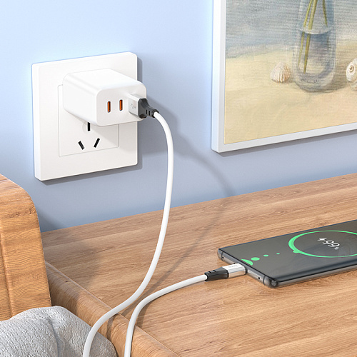USB Кабель Type-C, HOCO, X86, 1м, силиконовый, белый