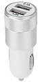 АЗУ 2 USB 2.1A, Dream, серебряная с белым